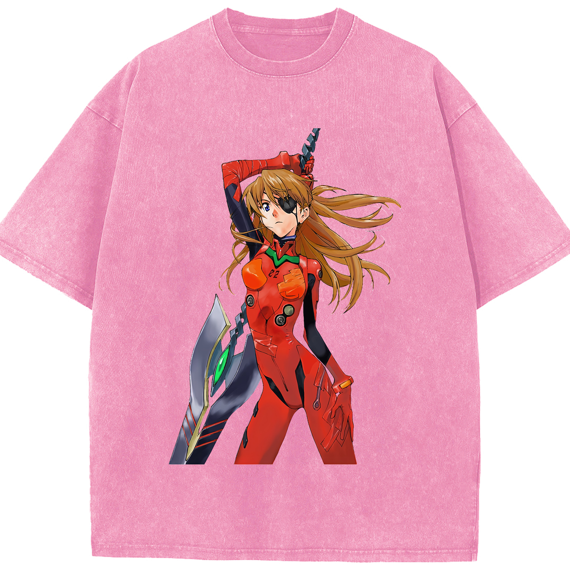 （画像用） EVA 新世紀エヴァンゲリオン 綿100% ヴィンテージ風 半袖Tシャツ（フロントプリント）